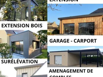 Besoin d'espace ou envie de changement ? 
Différentes solutions peuvent être envisageables.
Nous vous accompagnons dans votre projet :
#extensions...