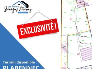 ‼ Exclusivité sur Plabennec ‼
A 2 pas du centre-ville
Terrain d'environ 452m² issu d'une division foncière
94 500€ hors frais de notaire.