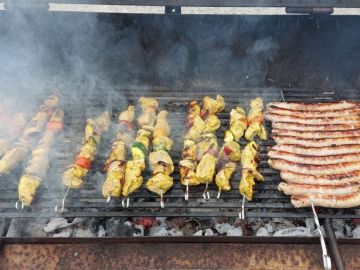 Barbecue pour fêter le départ en vacances 😄